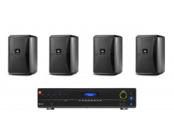 Комплект акустики 4 настенных динамика JBL Control 25-1 | Bluetooth | 4х30Вт